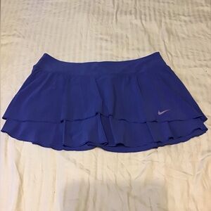 Nike Dry Fit Women Tennis Golf Skirt L Light Blue